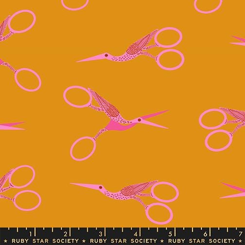 Golden Stitch Studio – 6-Piece 1-800-Notion Fabric Bundle | Ruby Star Society | Fat Quarter or Half Yard