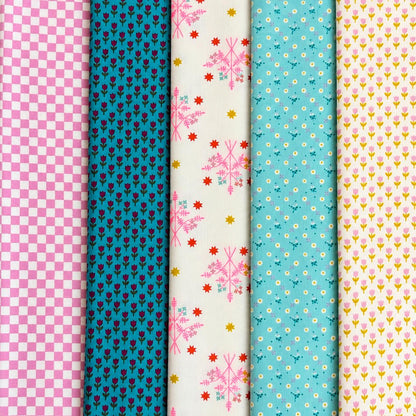 Peony Daydream 5-Piece Fabric Bundle | Ruby Star Society 1-800-Calico | Floral Quilting Cotton | Fat Quarter or Half Yard