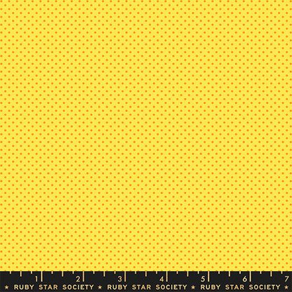 1-800-Calico Mini Dot Chrome Yellow Fabric | Ruby Star Society | Alexia Abegg Quilting Cotton