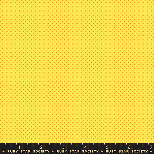 1-800-Calico Mini Dot Chrome Yellow Fabric | Ruby Star Society | Alexia Abegg Quilting Cotton