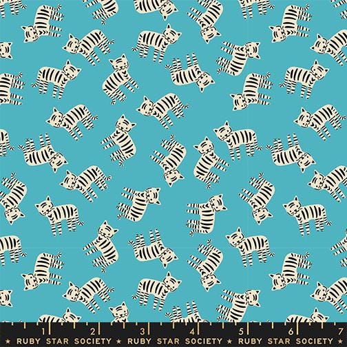 1-800-Calico Meow Wave Fabric | Ruby Star Society | Alexia Abegg Quilting Cotton