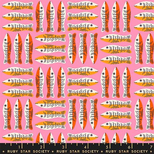 Sardine Social 5 Piece Fabric Bundle | 1-800-Calico | Ruby Star Society | Fat Quarter or Half Yard Bundle