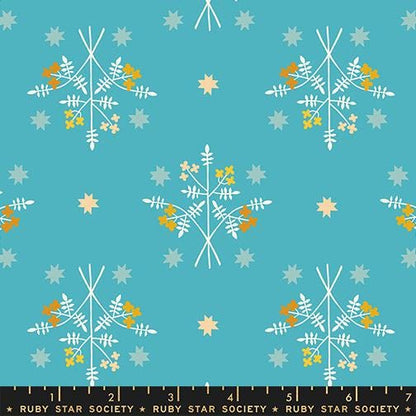 Teal And Tide 6 Piece Fabric Bundle | 1-800-Calico | Ruby Star Society | Cat & Sardine Quilting Fabric | Fat Quarter or Half Yard