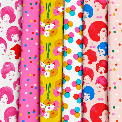 Peach Blossom Parade – 6-Piece Sparkle Mart Fabric Bundle | Ruby Star Society | Melody Miller | Fat Quarter or Half Yard