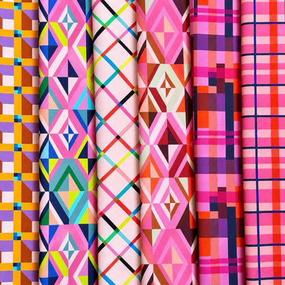 Jingle Pop Christmas Fabric Bundle | 6 Piece Fat Quarter or Half Yard | Happy Place by Annabel Wrigley