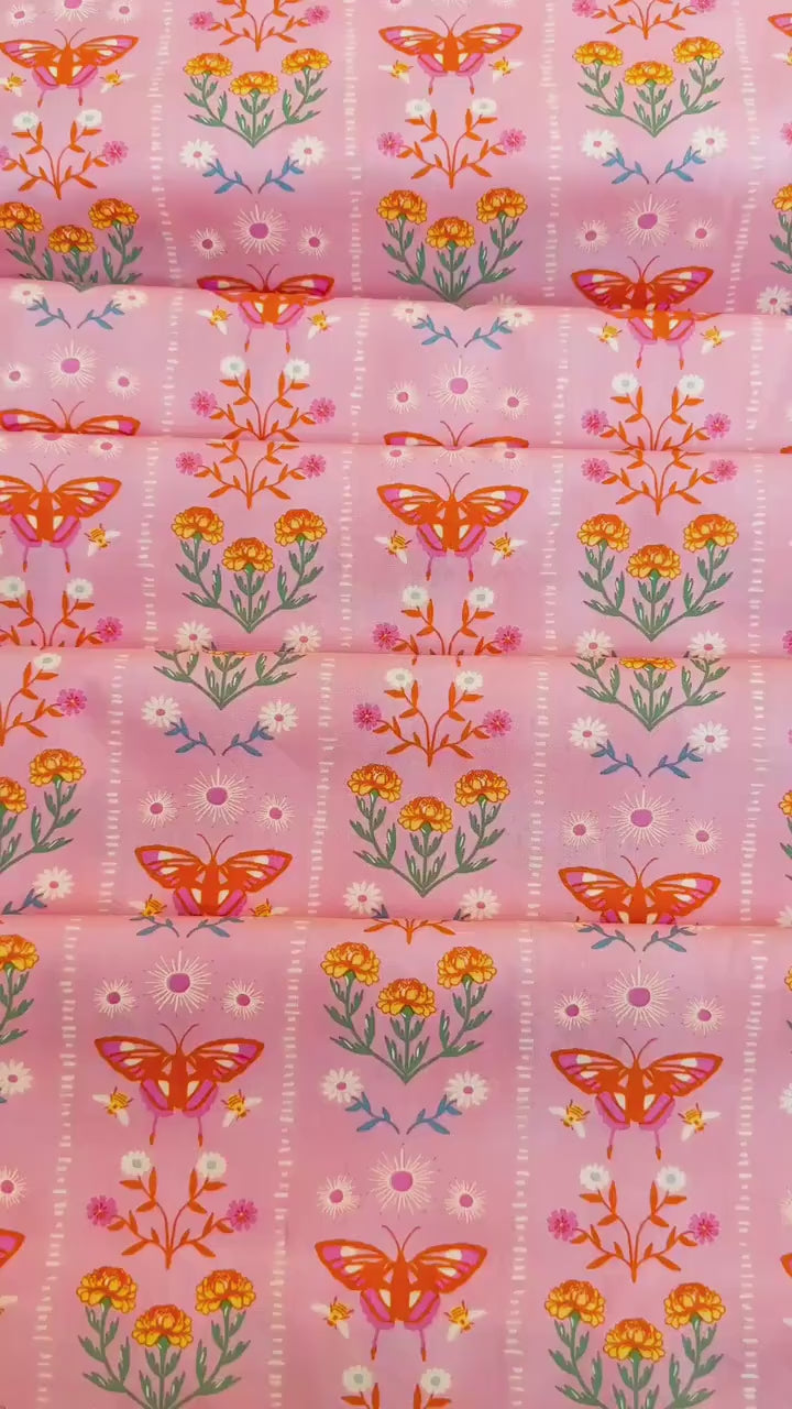 Annual Migration in Sunset, by Maureen Cracknell for Art Gallery Fabrics, 100% Premium Cotton Fabric