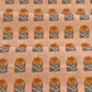 Premium Cotton Fabric by the Yard – Tangerine Collection Petalled Stamp Quilt & Craft Material for Sewing Projects