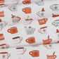 Vintage Christmas in the Cabin Mugfuls of Joy Pattern Fabric - 100% Premium Cotton - by AGF Studio