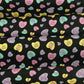 Charming Cat Quotes & Hearts Fabric - 100% Cotton by Dear Stella - Valentine’s Print