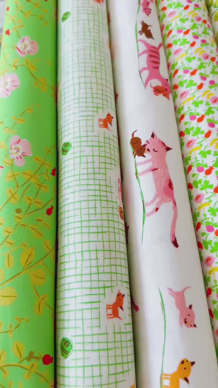Studio Edit by Heather Ross – Windham Fabric Bundle – 10 Pc Set – Half-Yard, Quarter-Yard or Fat Quarter – Floral, Vintage, Modern