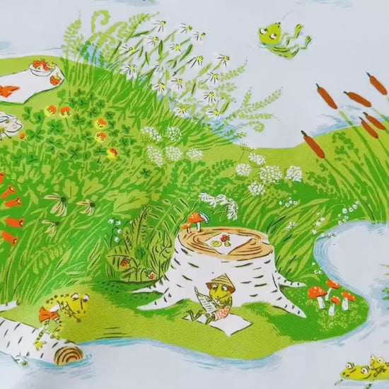 Frog Pond Fabric by the Yard, Cotton Print Fabric for Sewing & Crafts, by Heather Ross, Oeko-Tex Certified Windham Fabrics