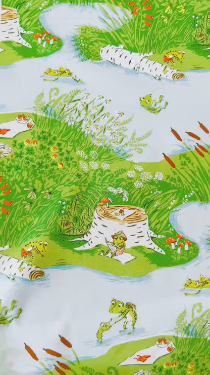 Frog Pond Fabric by the Yard, Cotton Print Fabric for Sewing & Crafts, by Heather Ross, Oeko-Tex Certified Windham Fabrics