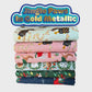 Jingle Paws – Cat & Dog Christmas in Gold Metallic Bundle – 6pc Cotton And Steel Holiday Fabrics | Fat Quarter, Quarter Yard, Half Yard Cuts