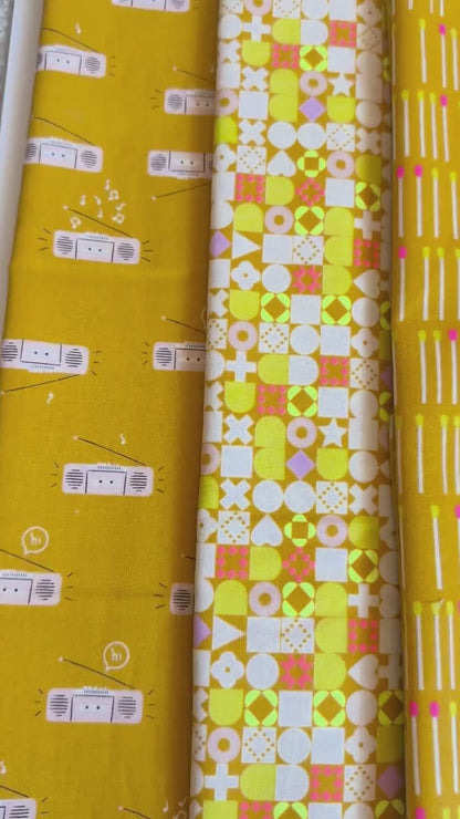 LoFi Citrus Beat Fabric Bundle | LoFi Linens by Rashida Coleman Hale | Ruby Star Society | 7 Fat Quarters or Half Yards